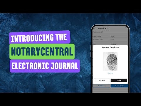 NotaryCentral e-Journal gallery image