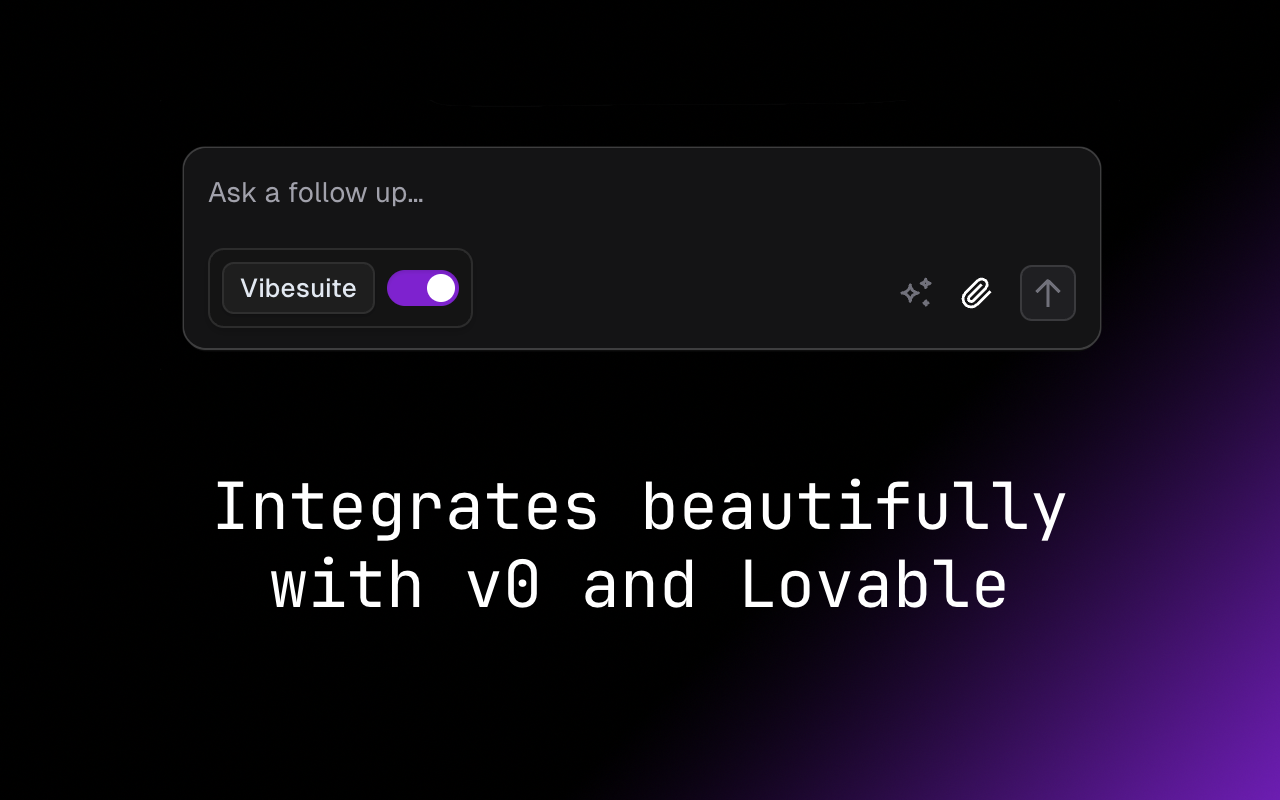 vibesuite - V0, Lovable 등으로 3 배 더 빠르게 일하십시오 미디어 3