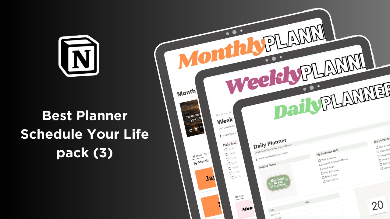 Daily, Weekly, Monthly Planners  media 1