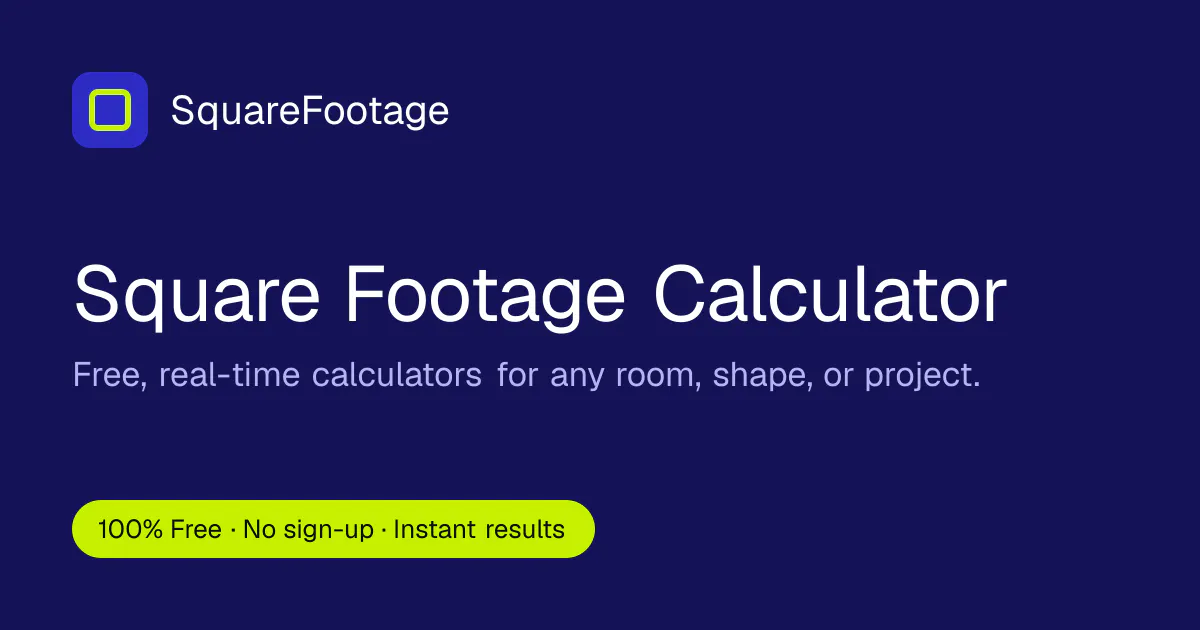 SquareFootage Calculator Pro screenshot