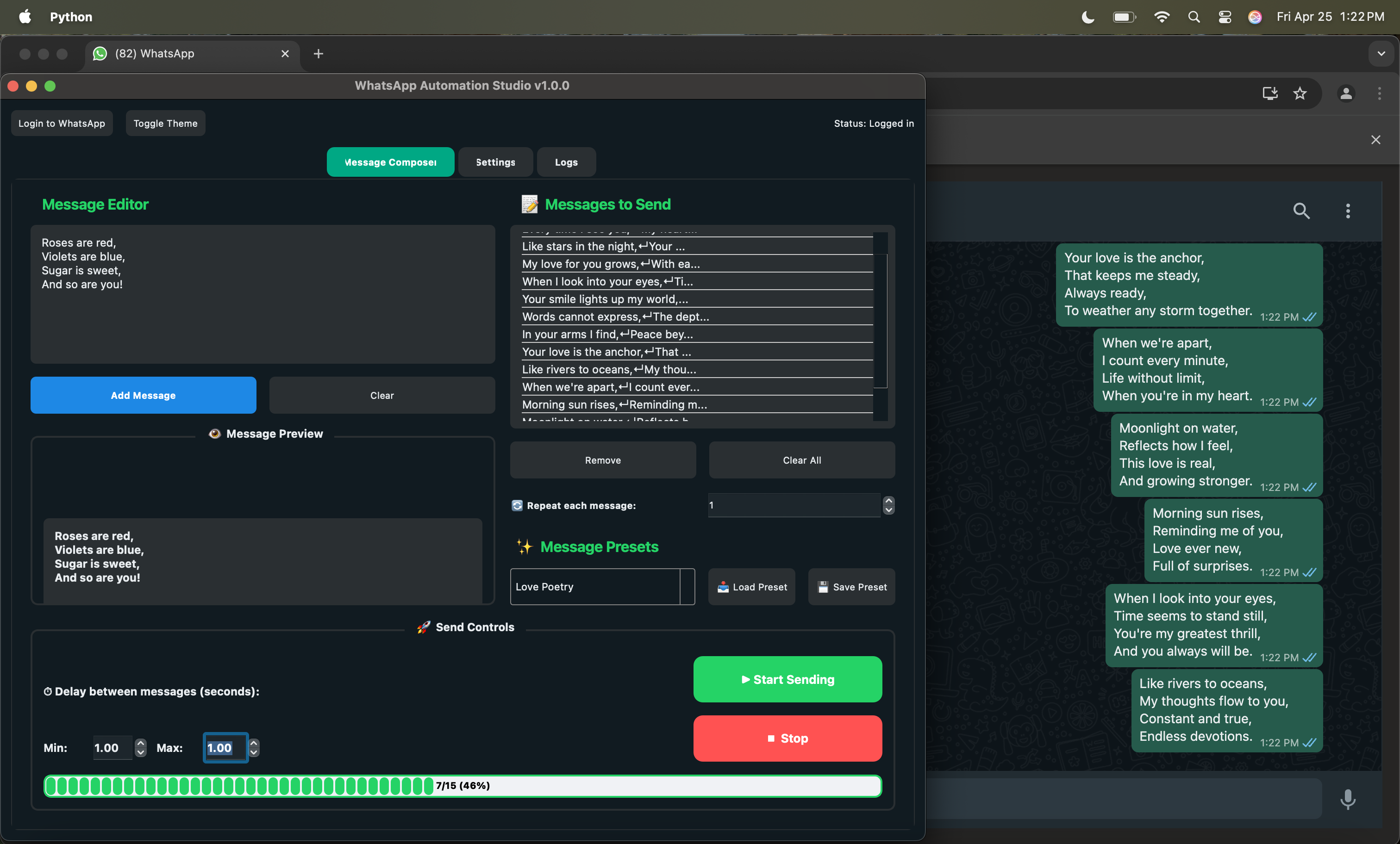 WhatsApp Automation Studio gallery image