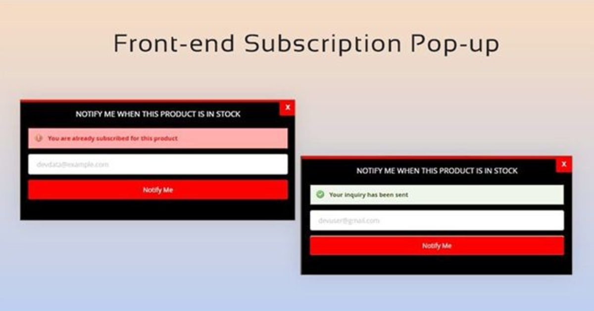 Magento 2 خارج الإخطار الأسهم media 3