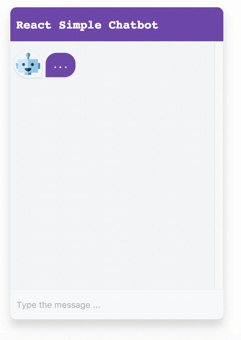 React Simple Chatbot