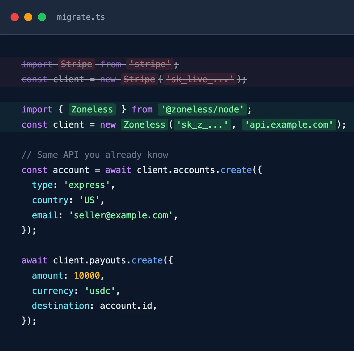 Zoneless screenshot 1