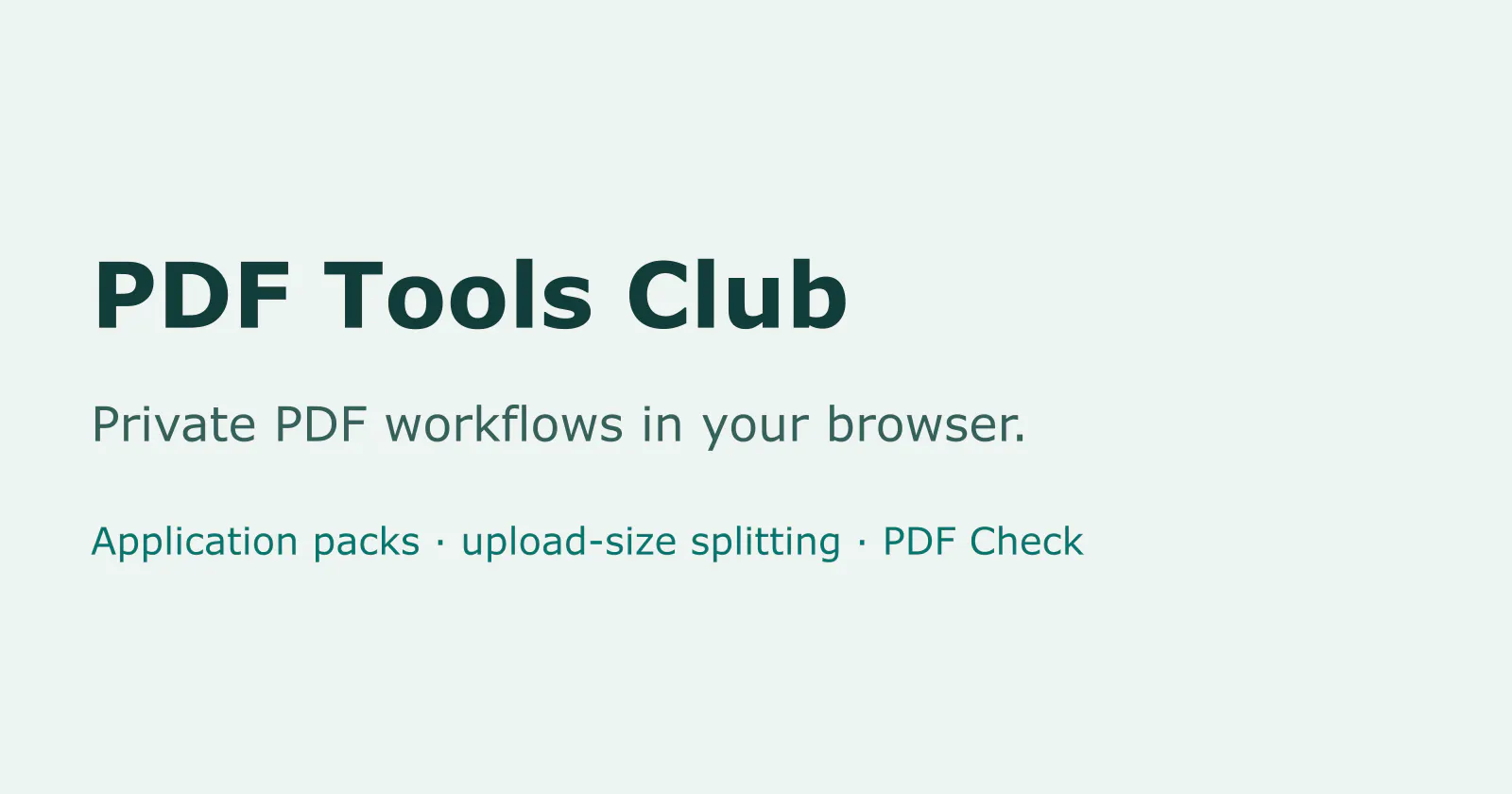 PDF Tools Club screenshot 1