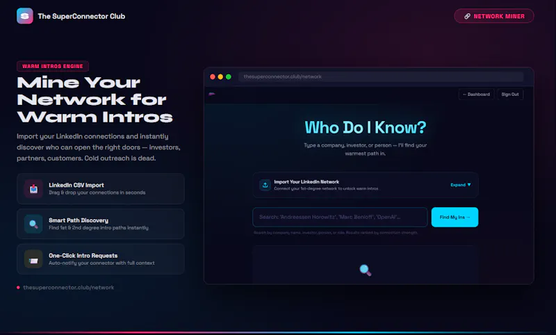 The SuperConnector Club screenshot 2