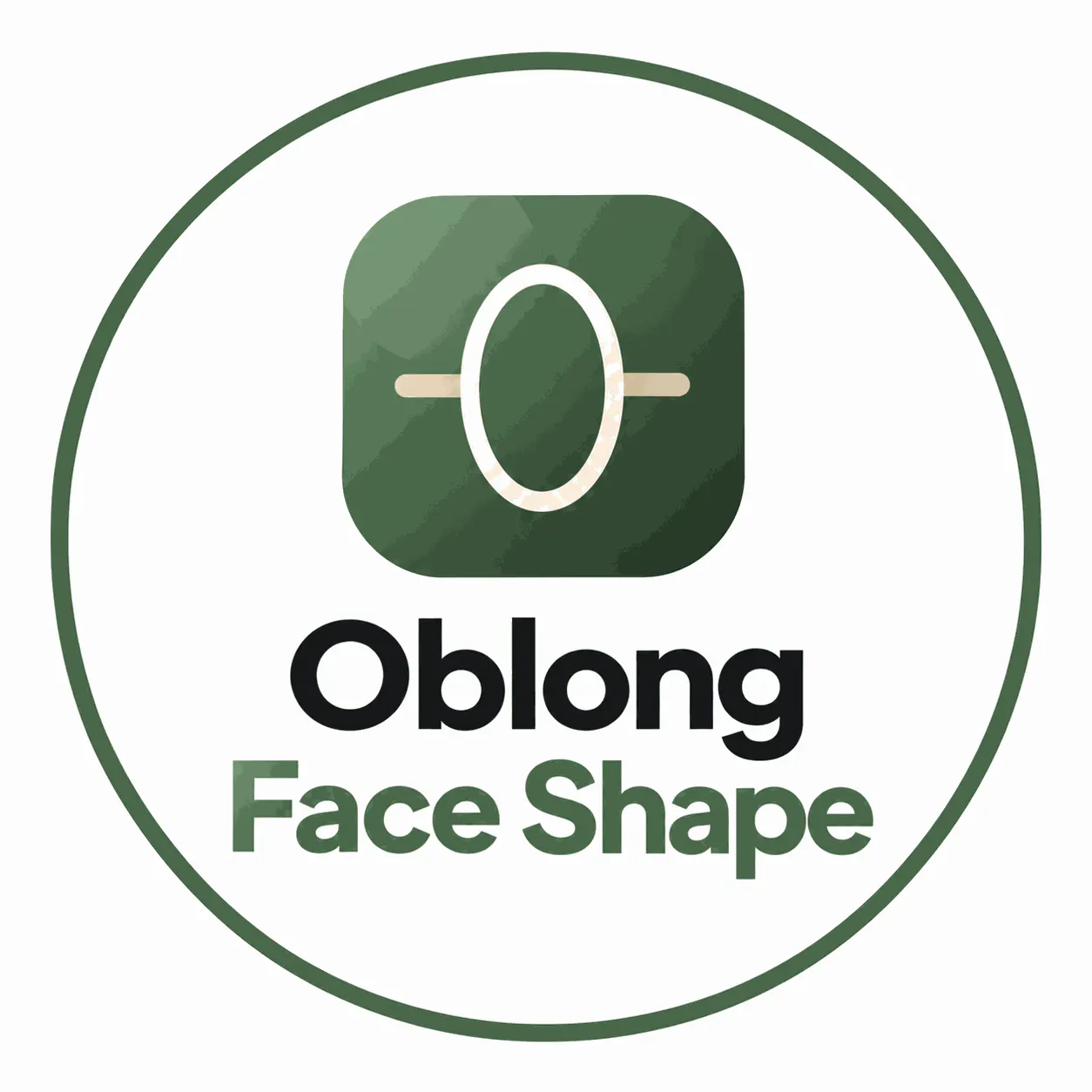 Oblong Face Shape logo