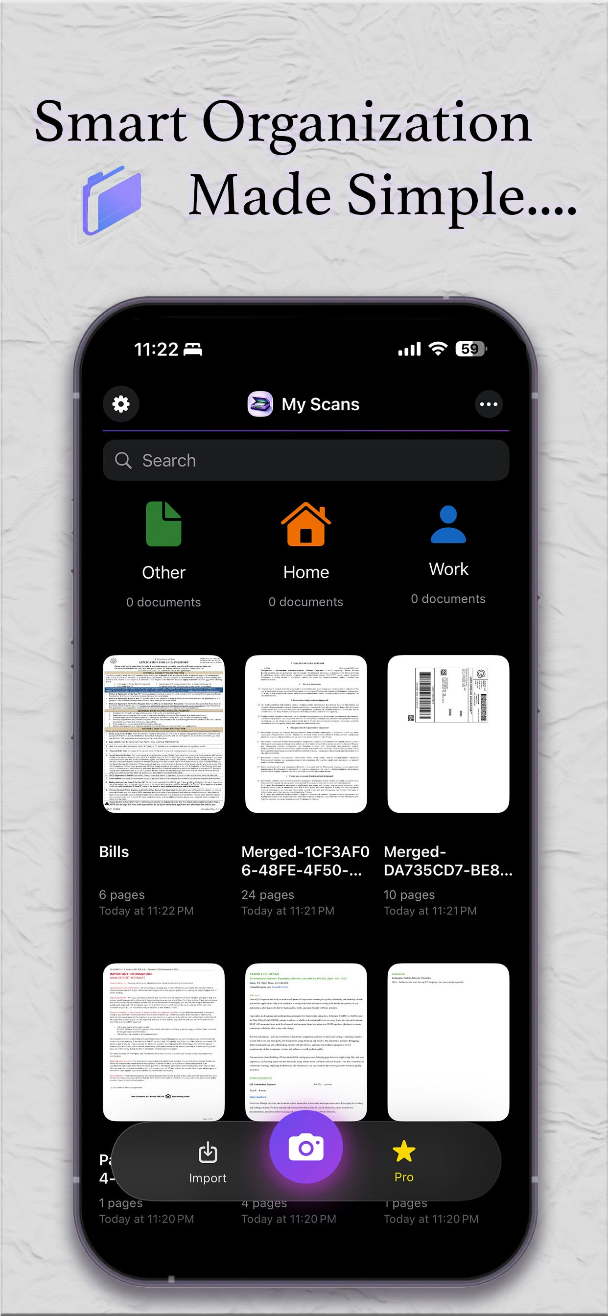 PDF Scanner by CScanner - Screenshot 2 showing product features and functionality