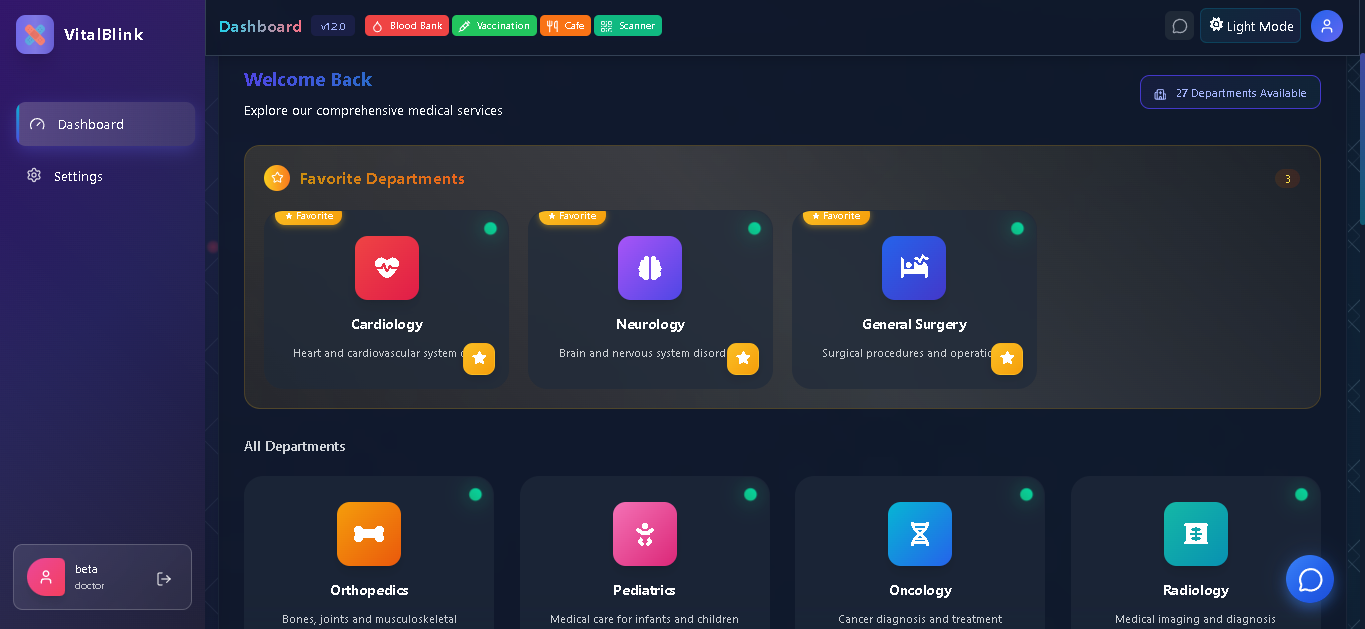 VitalBlink - Screenshot 3 showing product features and functionality