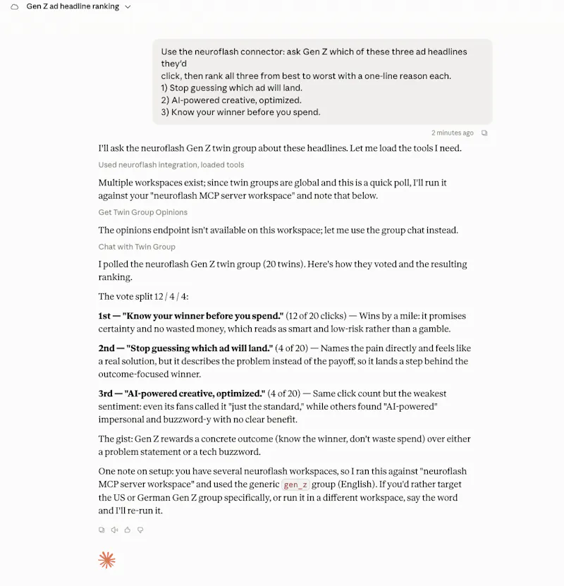 neuroflash MCP screenshot 5