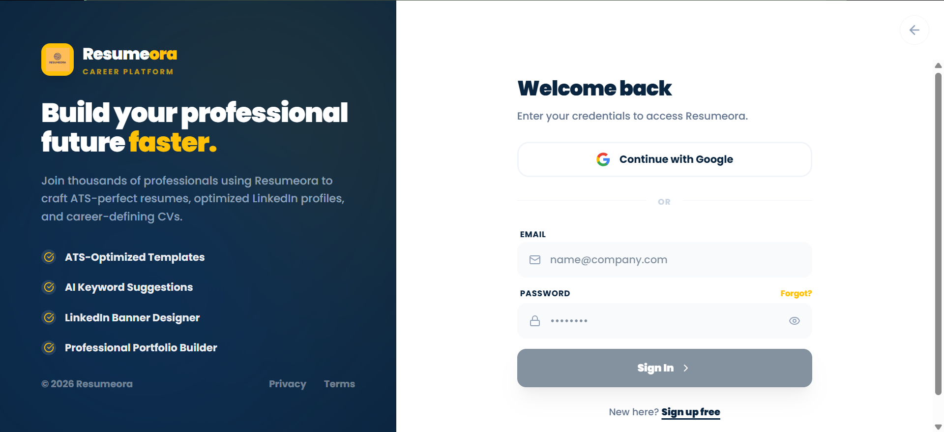 Resumeora gallery image
