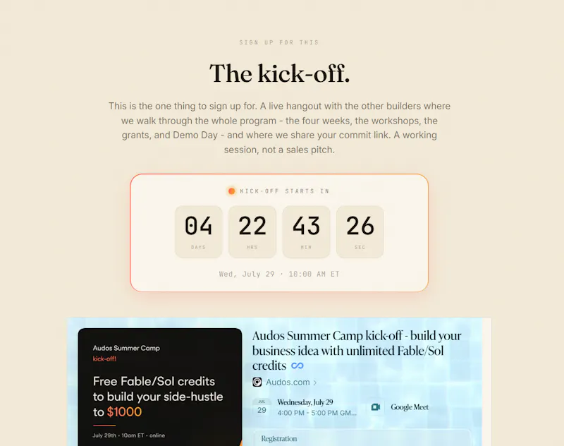 Audos Summer Camp screenshot 3