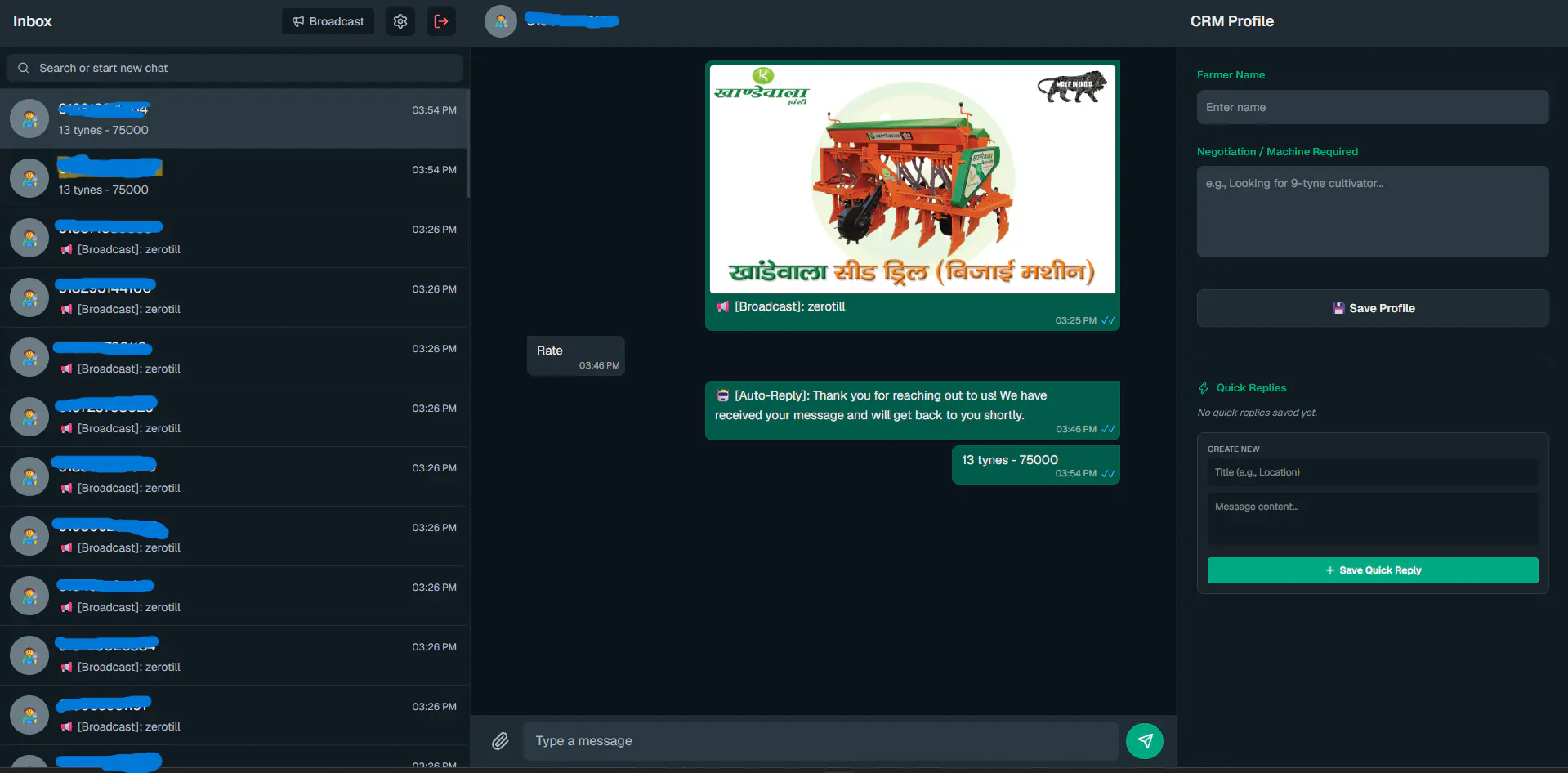 WhatsApp Broadcast CRM gallery image