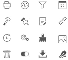 Vector icons media 1