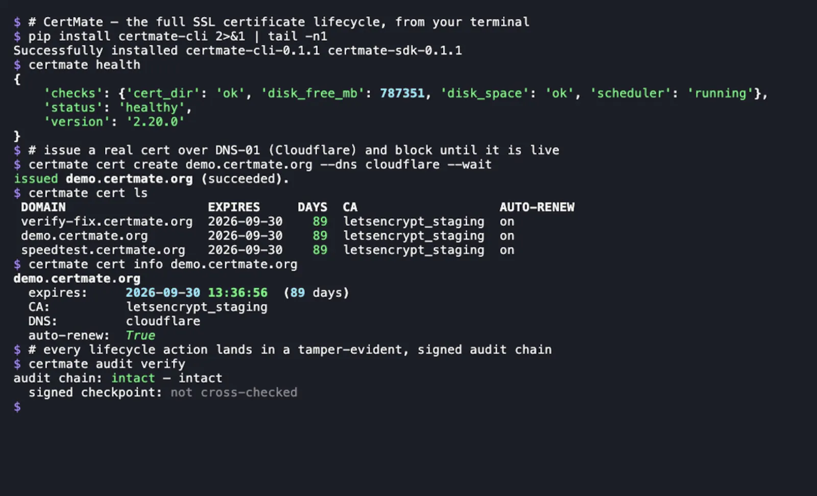 CertMate screenshot 3