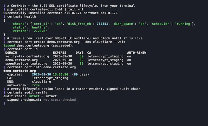 CertMate screenshot 3