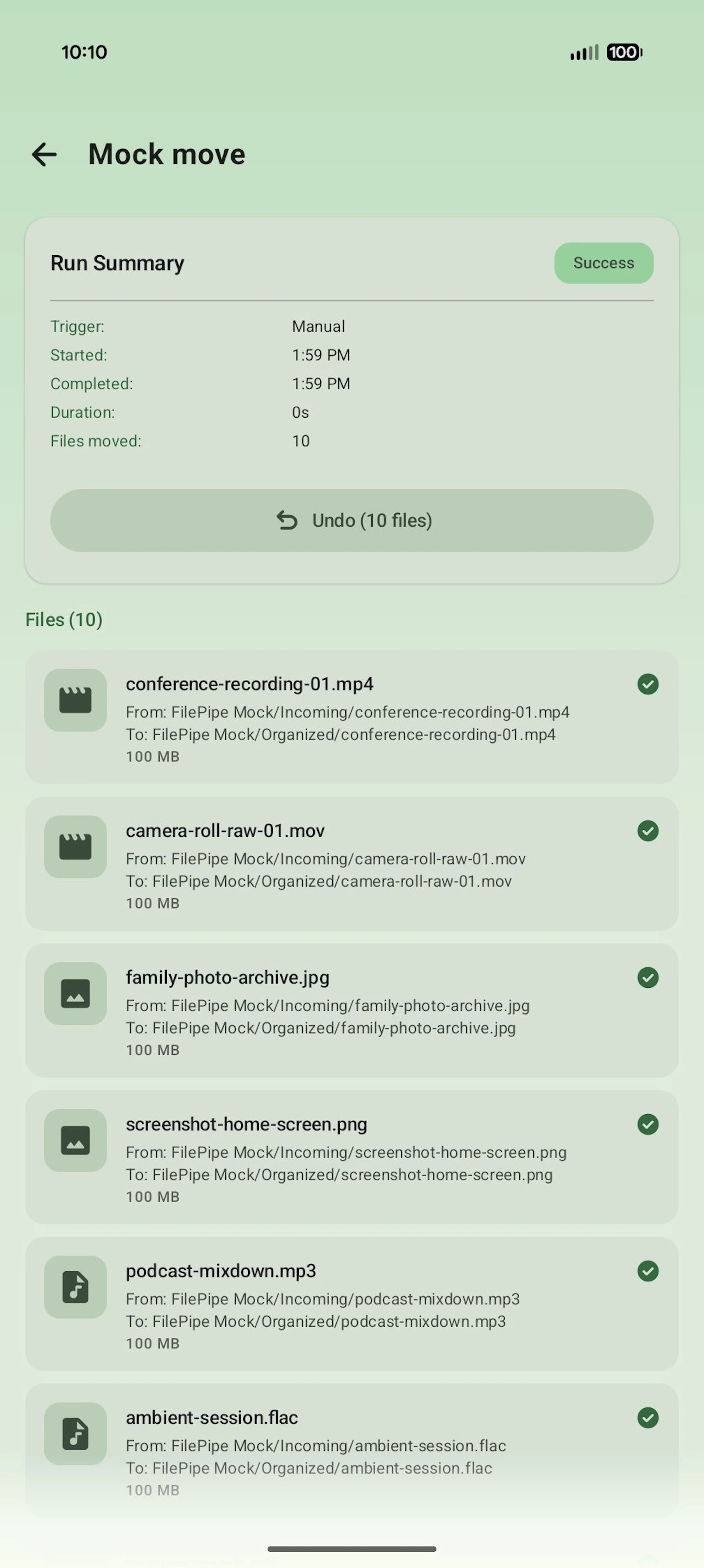 FilePipe: Auto Files Organizer screenshot 7
