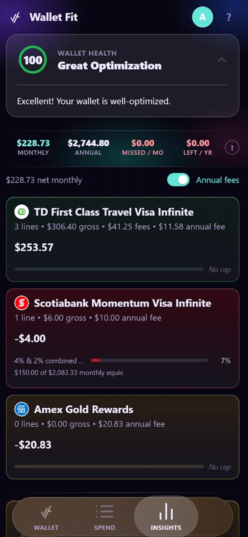 WalletFit screenshot 4