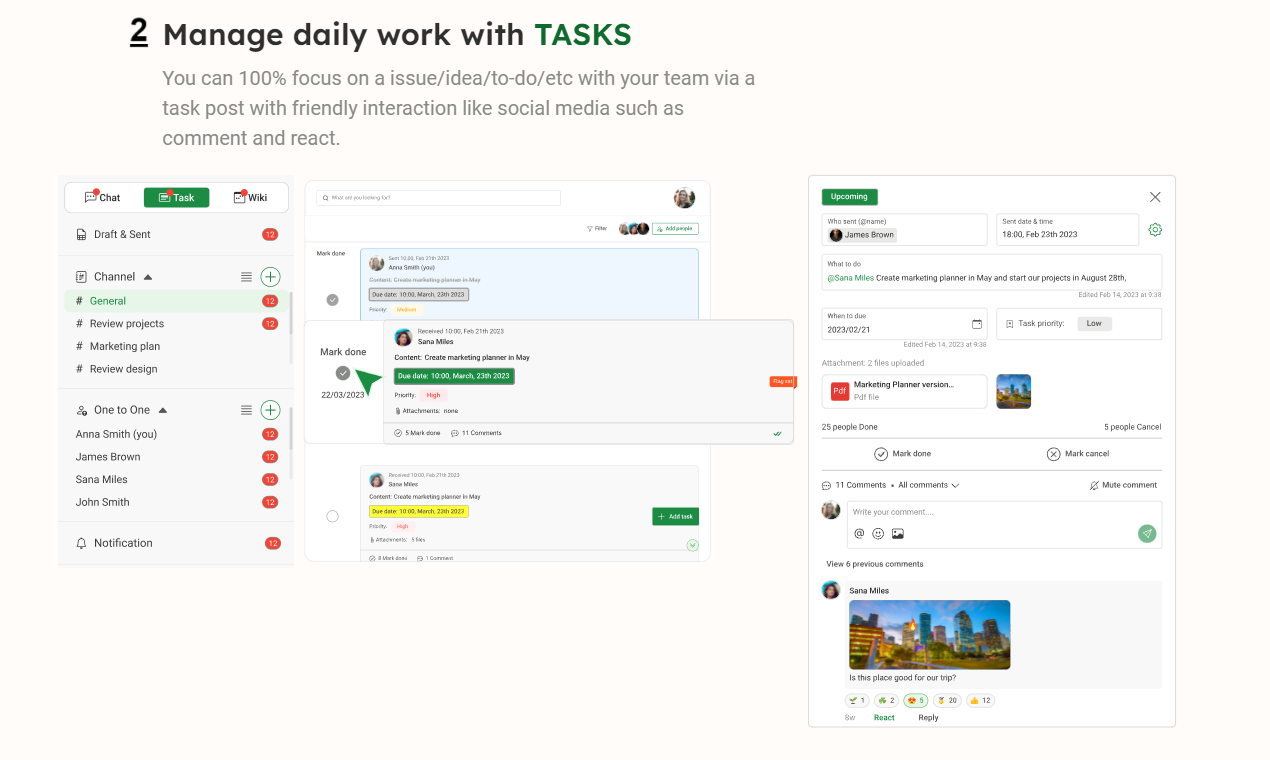 Tmessage - Eine Chat -App, die Ihre Arbeit effizient organisieren kann Medien 5