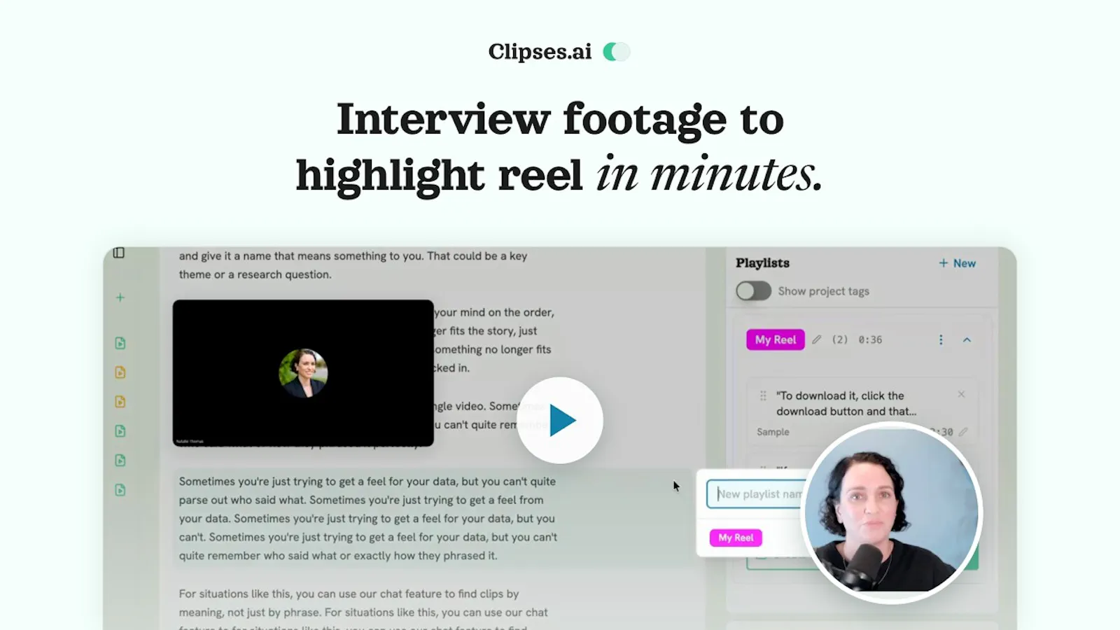 Clipses.ai screenshot 1 (video preview)