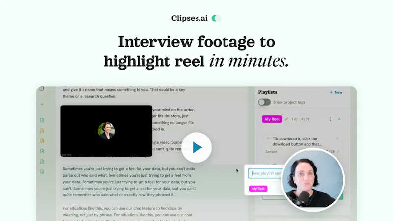 Clipses.ai screenshot 1 (video preview)