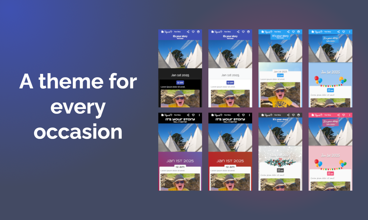 Upona - Create beautiful stories out of any moment, trip or event. media 3