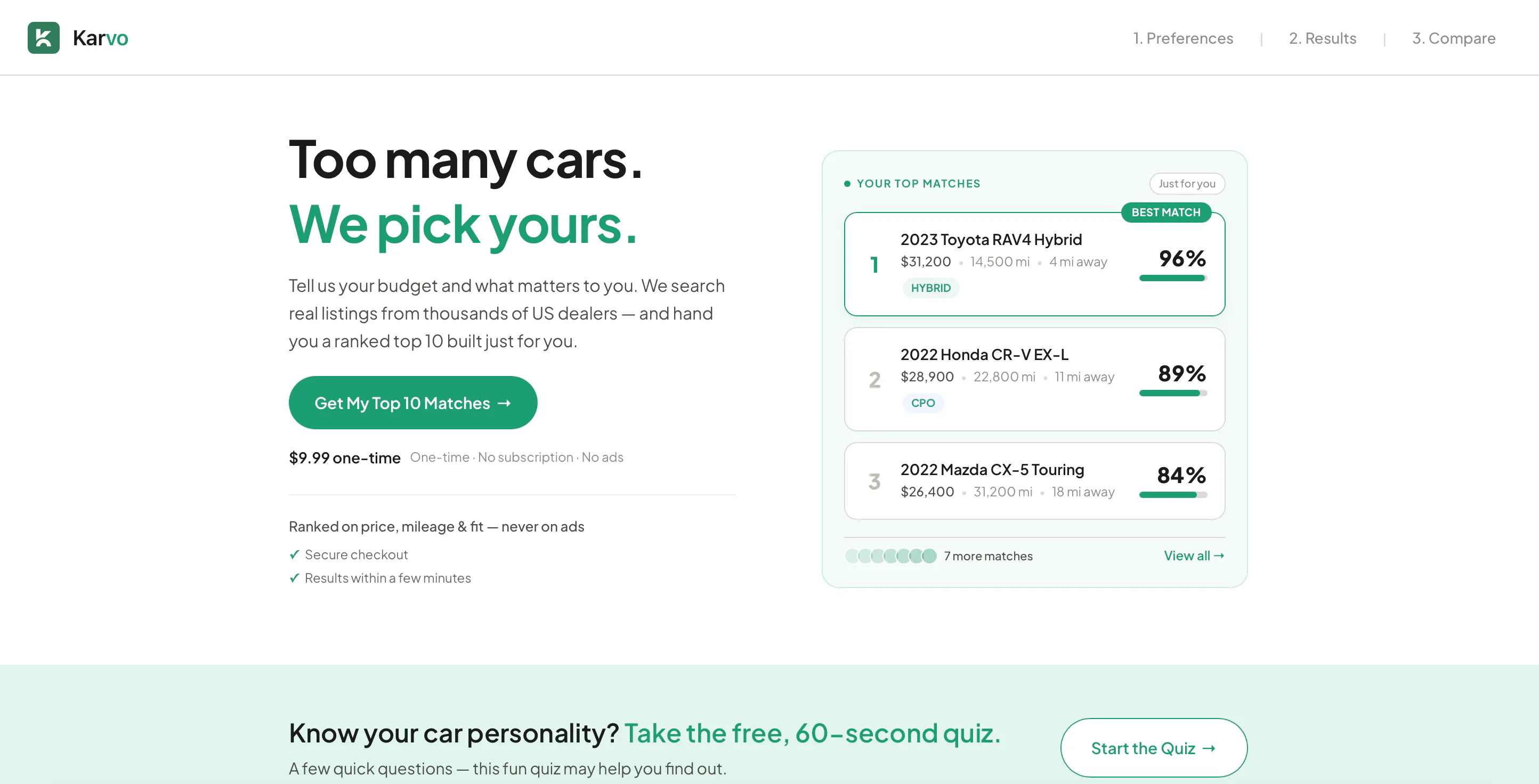 Karvo — Too many cars. We pick yours. gallery image