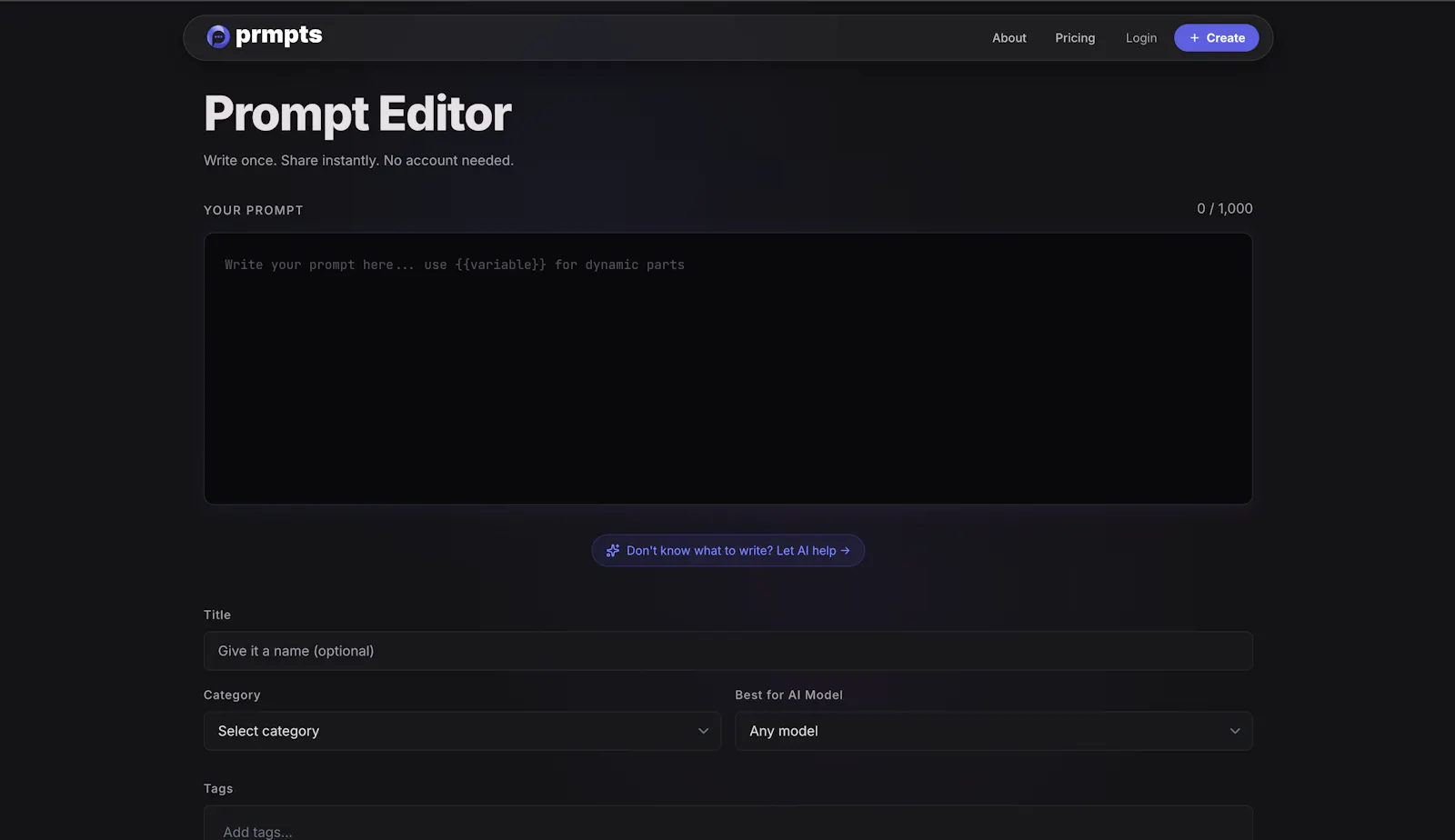 prmpts screenshot 2