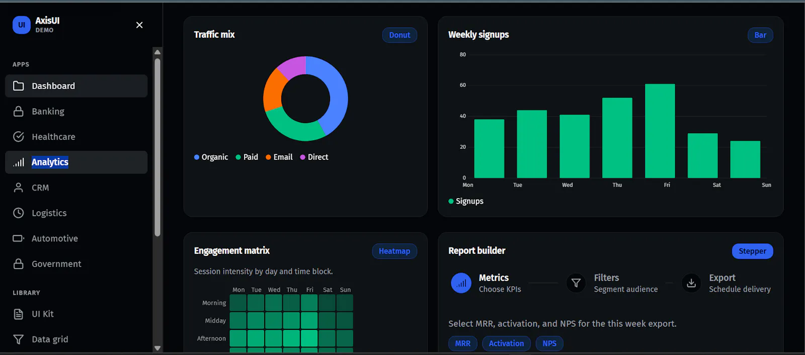 AxisUI — Angular 20 UI Library screenshot 4