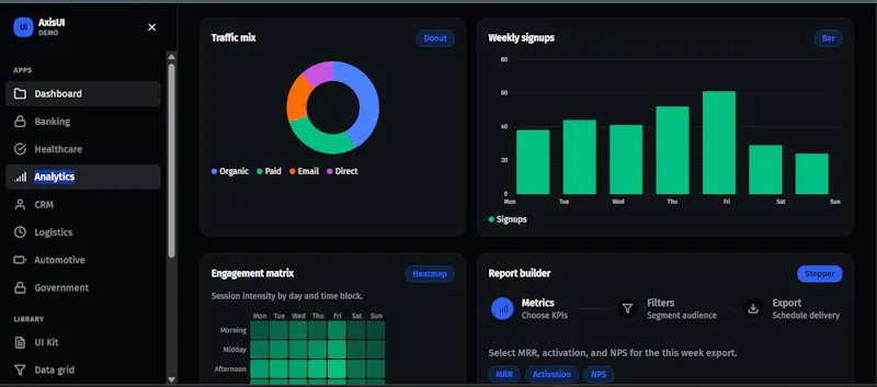 AxisUI — Angular 20 UI Library screenshot 4