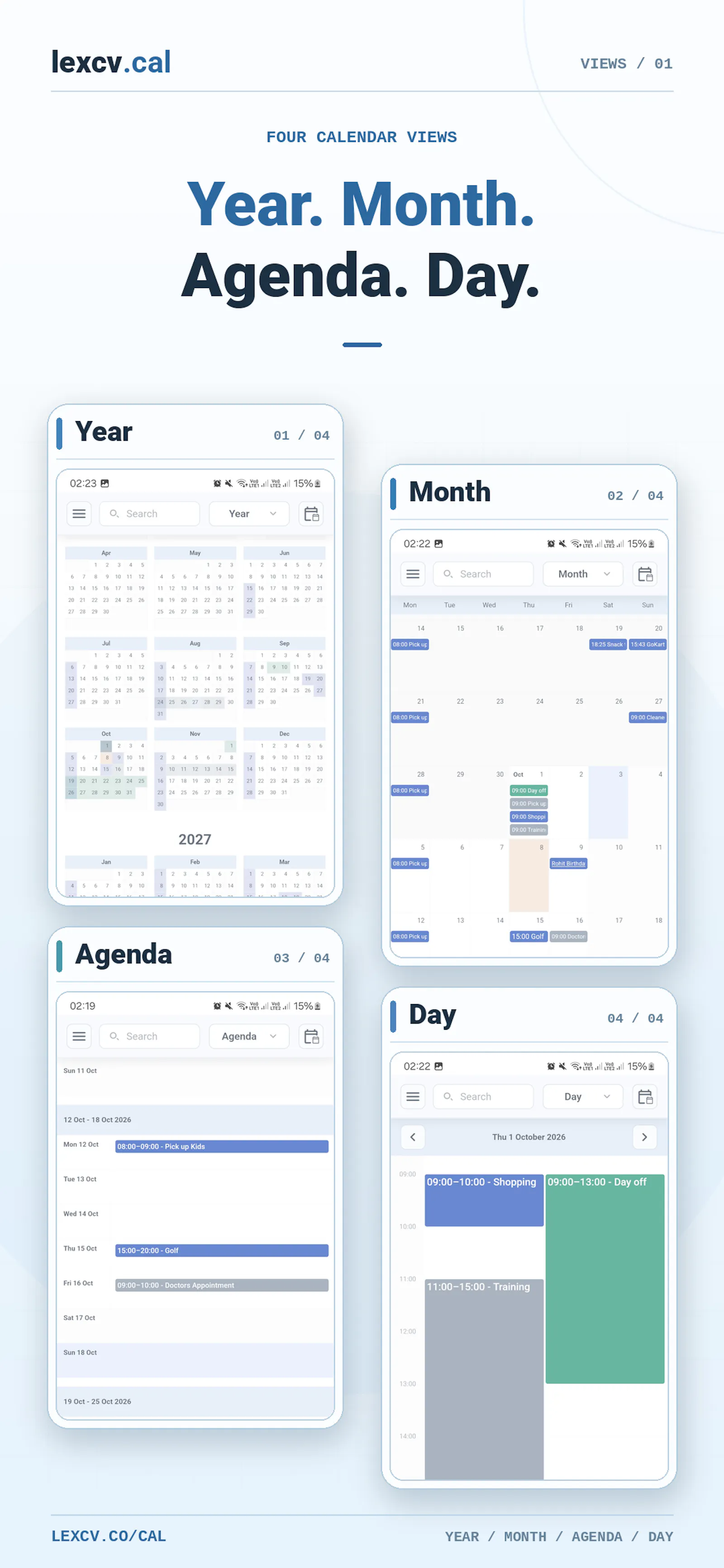 lexcv.cal screenshot 2