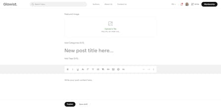 Glowist: Blog Website Template Next.js gallery image