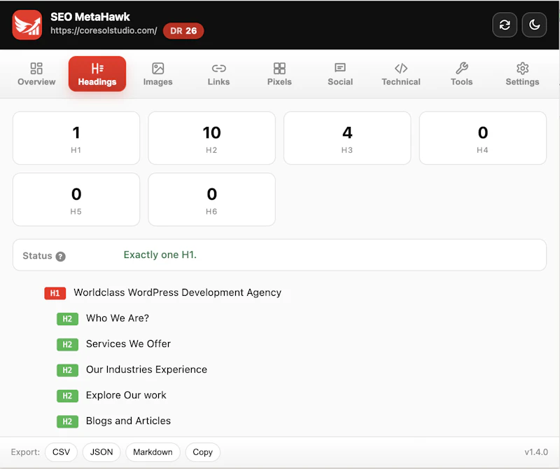 SEO MetaHawk screenshot 10