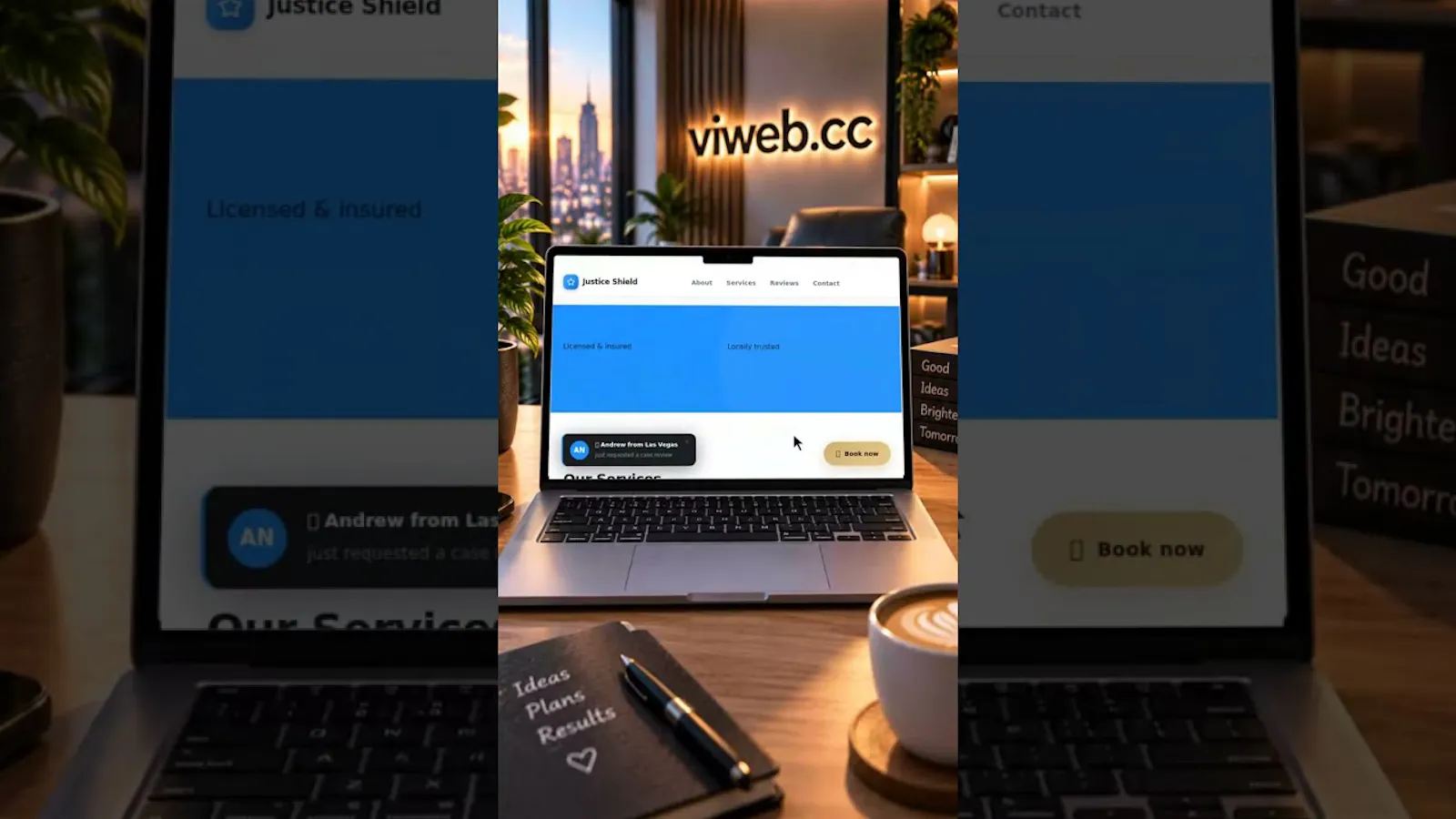 viweb AI Website Builder screenshot 1 (video preview)
