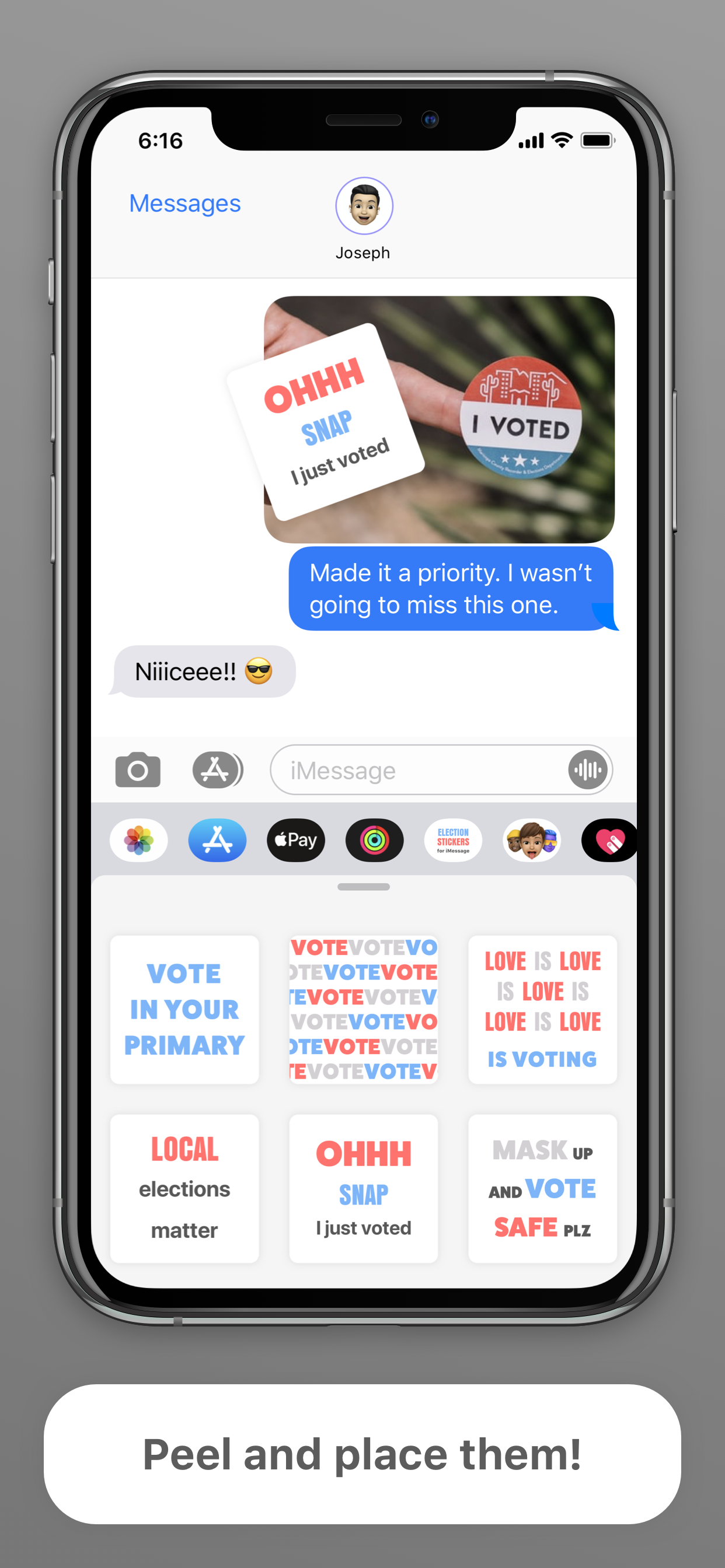Election 2020 Stickers for iMessage gallery image