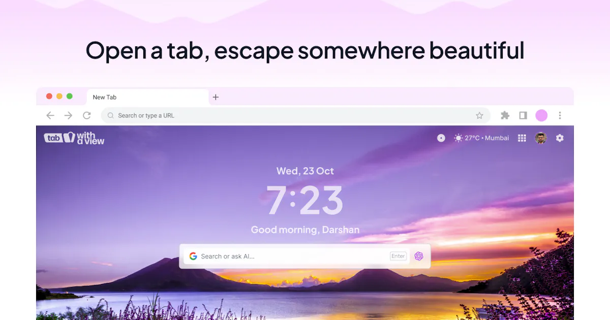 Tab With a View 2.0