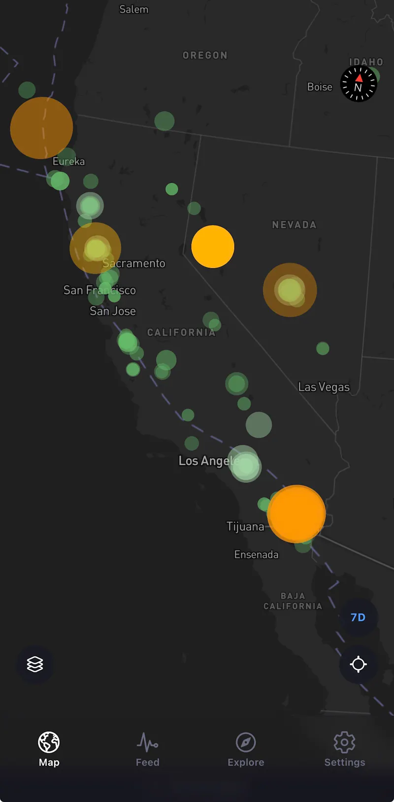 Tremor — Earthquake Tracker screenshot 1