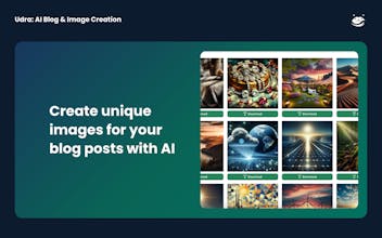 Udra: AI Blog & Image Creation gallery image