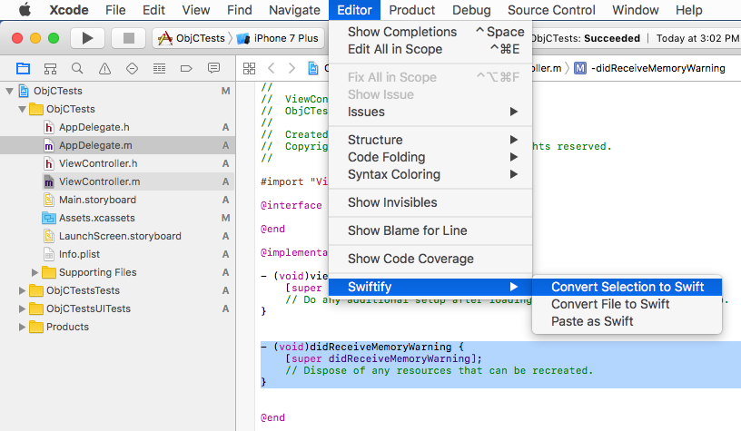 Swiftify Xcode Extension gallery image