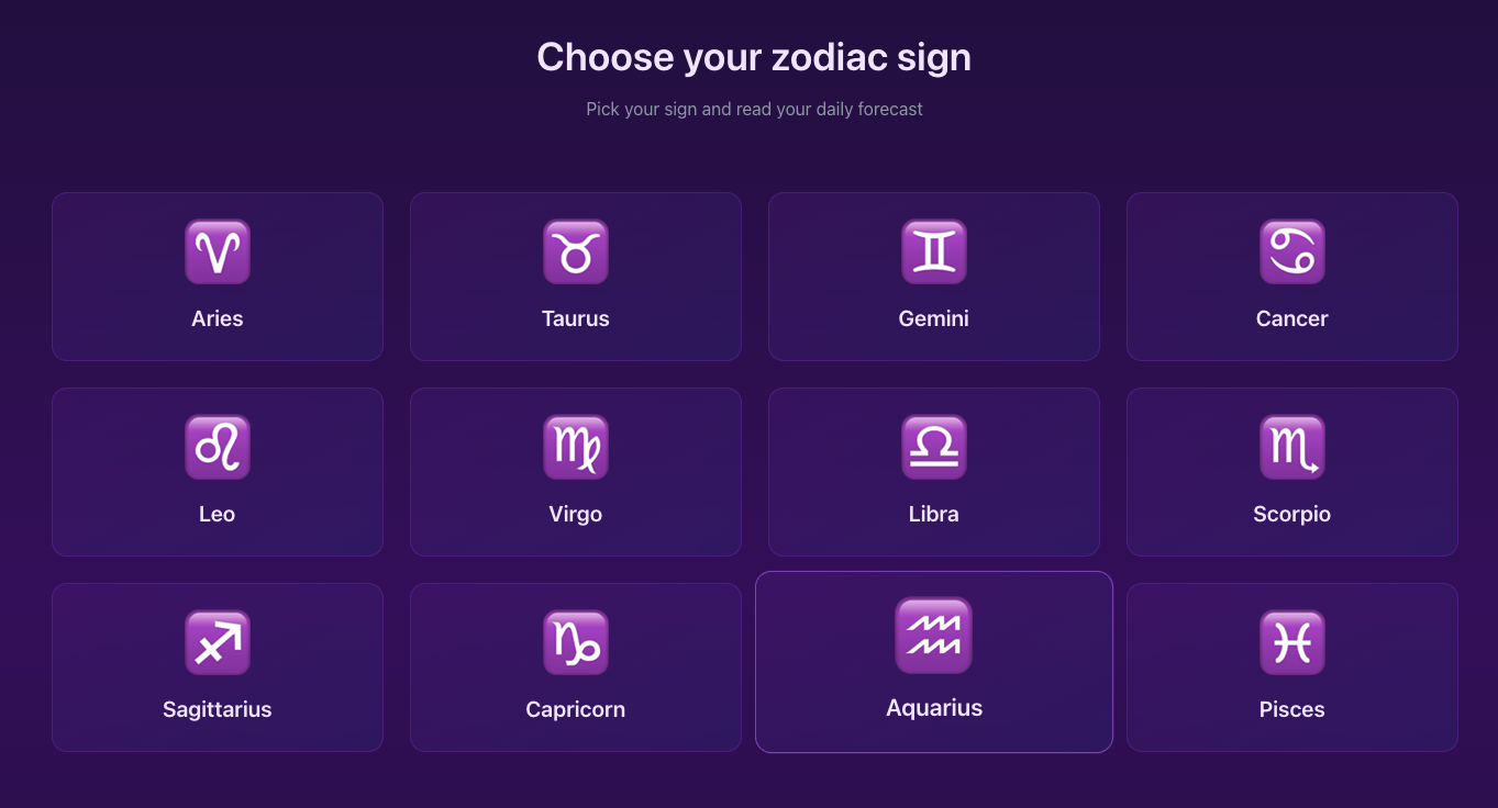 MoonScript - AI daily horoscope gallery image