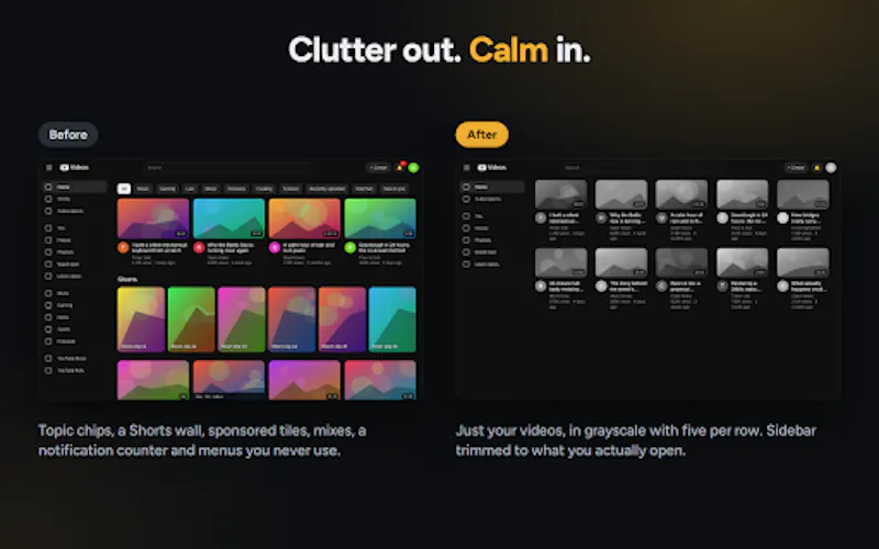 LessTube screenshot 3