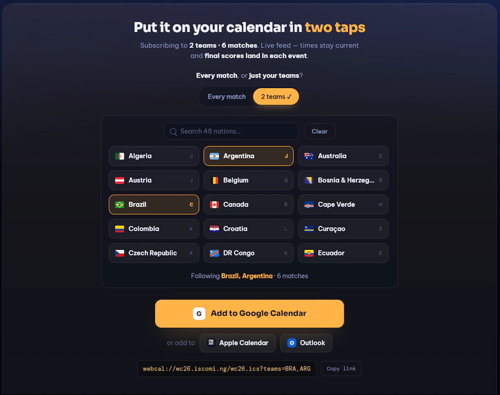 WC26.iscomi.ng screenshot 7