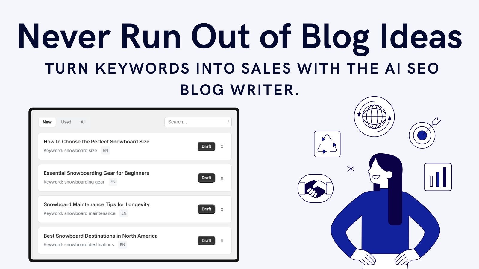 AI SEO Blog Writer for Shopify - Screenshot 2 showing product features and functionality