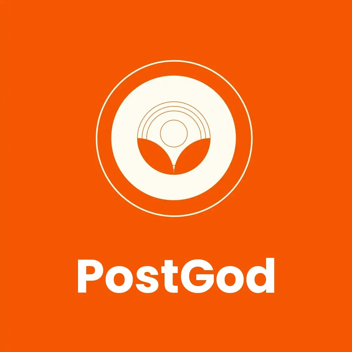 PostGod - Product Hunt launch logo and brand identity