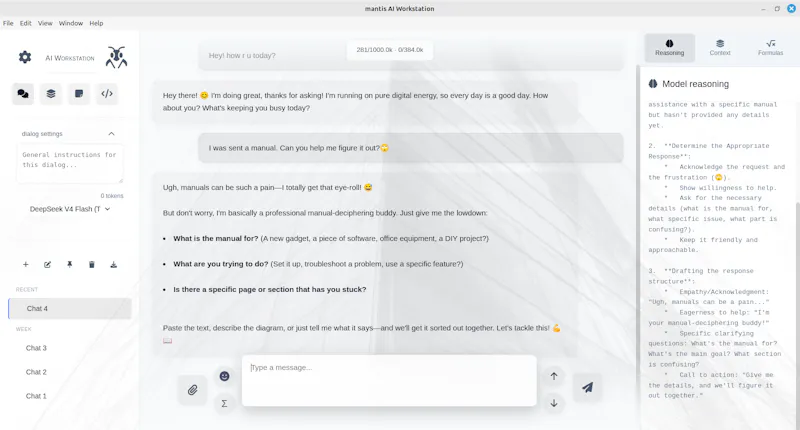Mantis Workstation screenshot 1