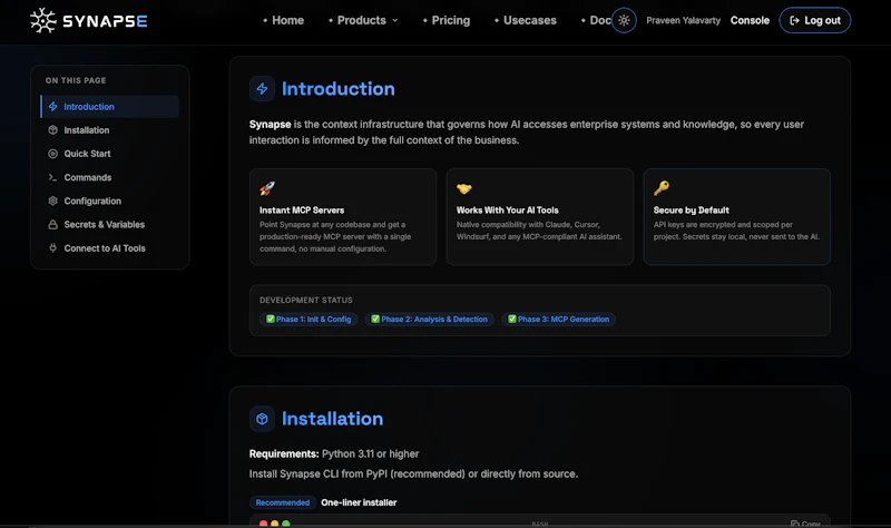 Synapse screenshot 3