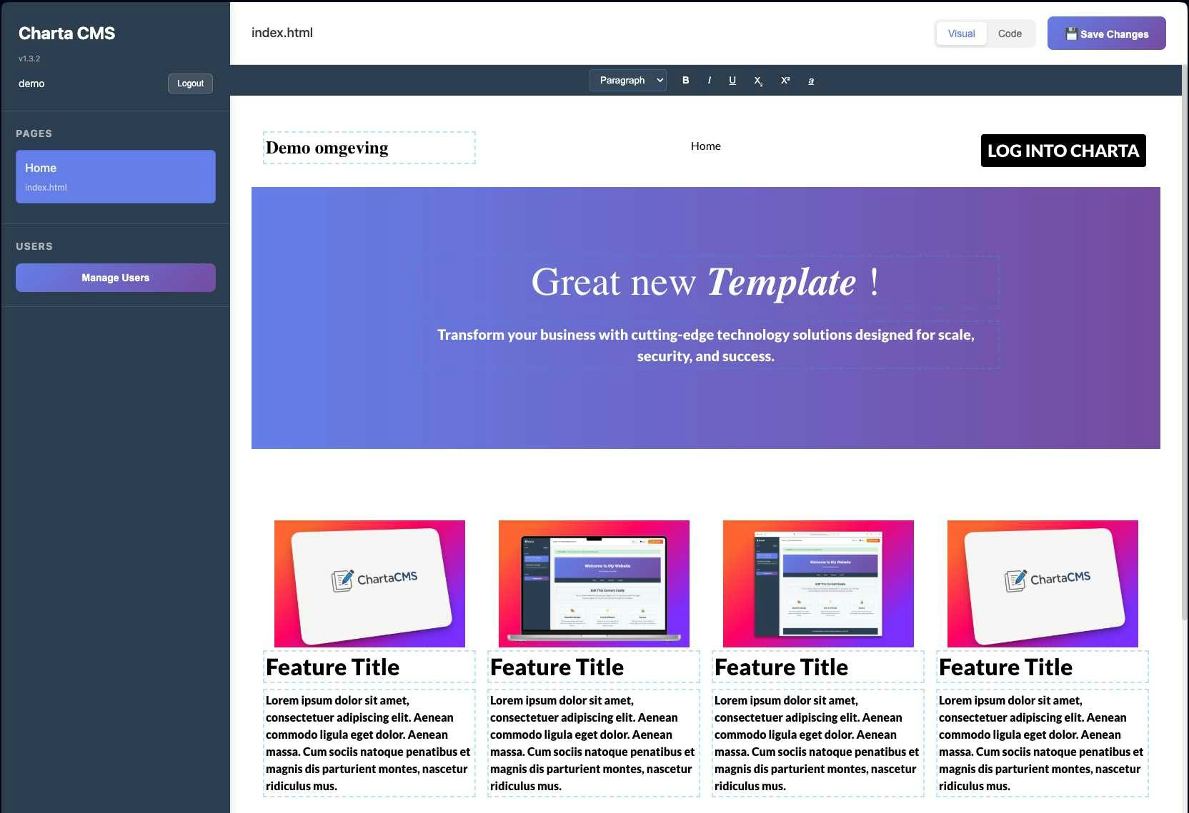 Charta CMS gallery image