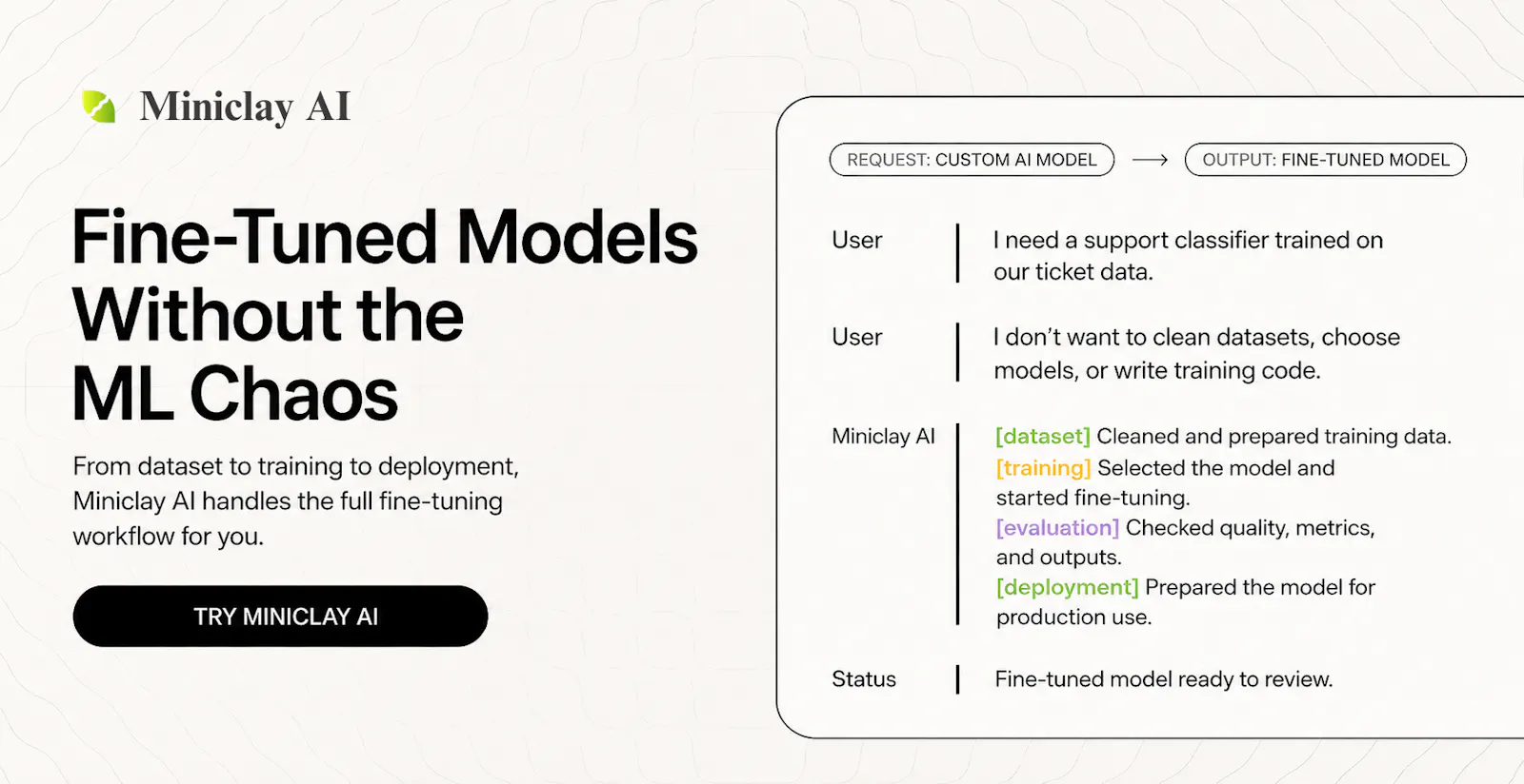 Miniclay AI screenshot 2