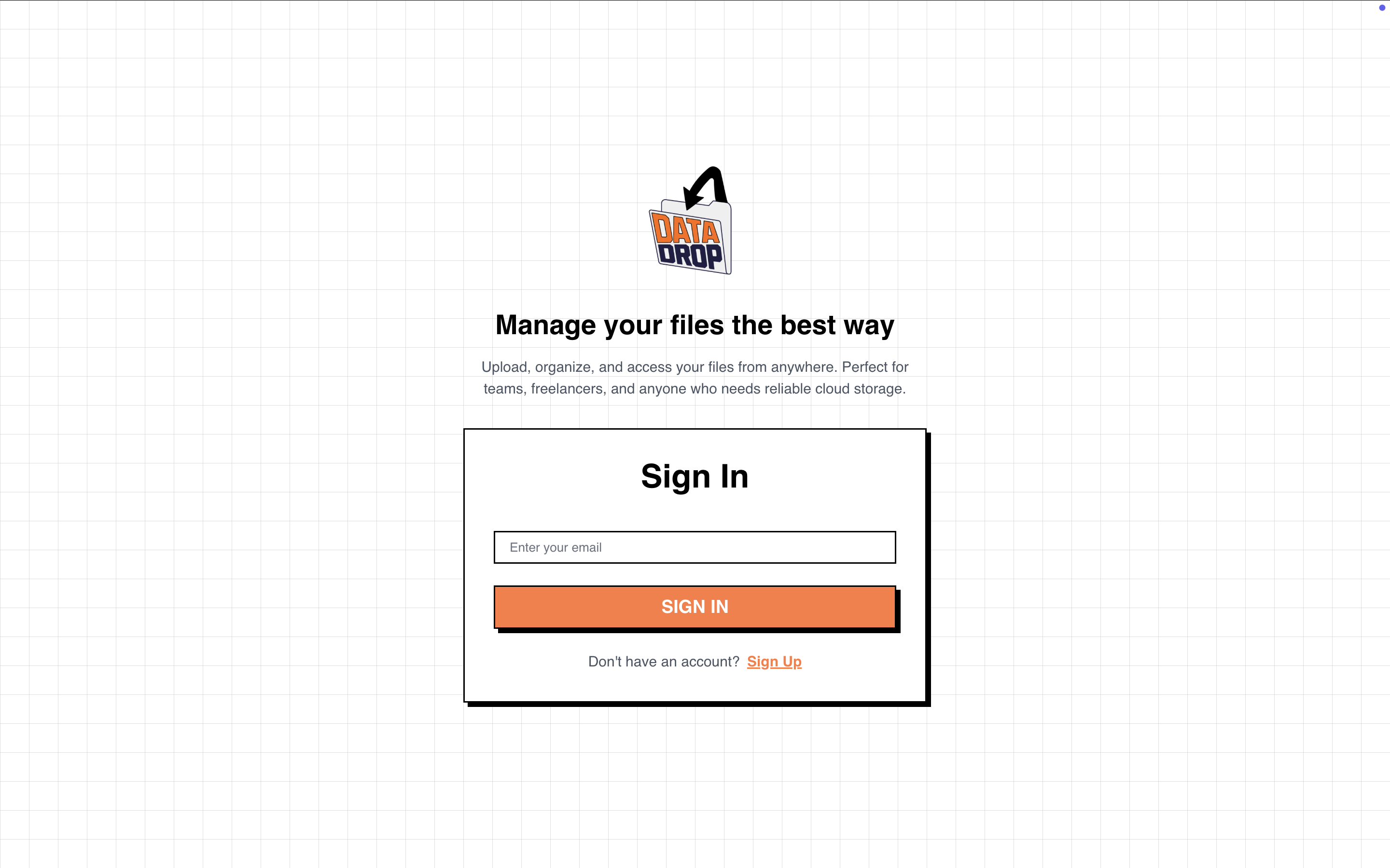 Drop di dati - Smetti di mandare un'e -mail a file.Avviare DataDropping. media 4