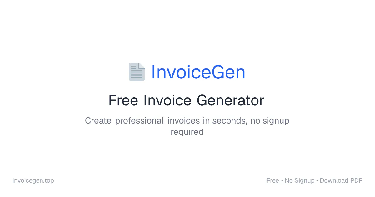 Free Invoice Generator